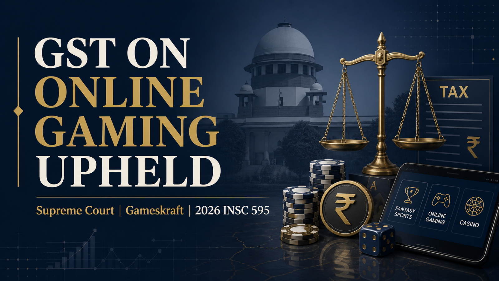 GST on Online Gaming, Fantasy Sports and Casinos Upheld: Supreme Court Restores Gameskraft Show Cause Notices | 2026 INSC 595